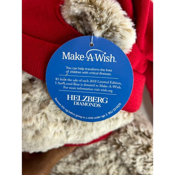 Helzberg Diamonds Limited Edition I Am Loved Bear With Red Hat & Scarf - Picture 3 of 9